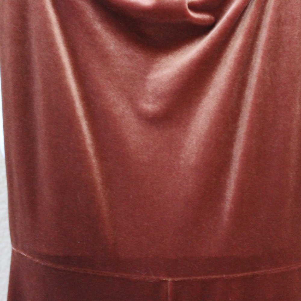 Chocolate Velvet Jumpsuit - Picture 5 of 5